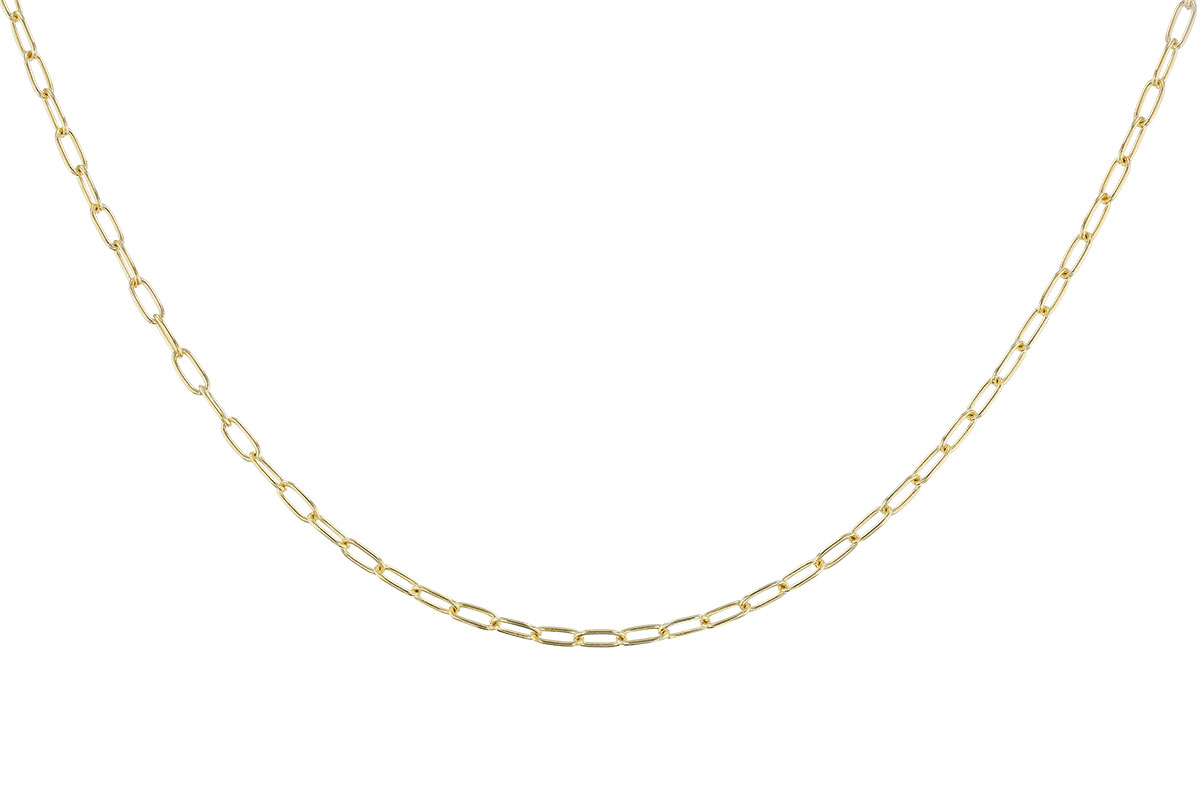 A301-60592: PAPERCLIP SM (20IN, 2.40MM, 14KT, LOBSTER CLASP)