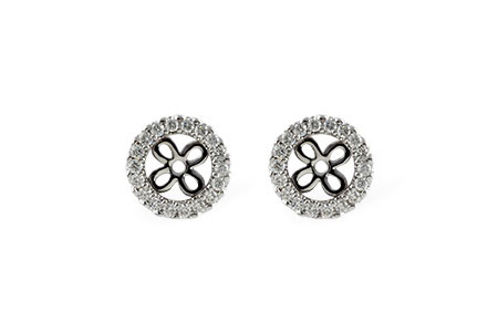 F215-22374: EARRING JACKETS .24 TW (FOR 0.75-1.00 CT TW STUDS)