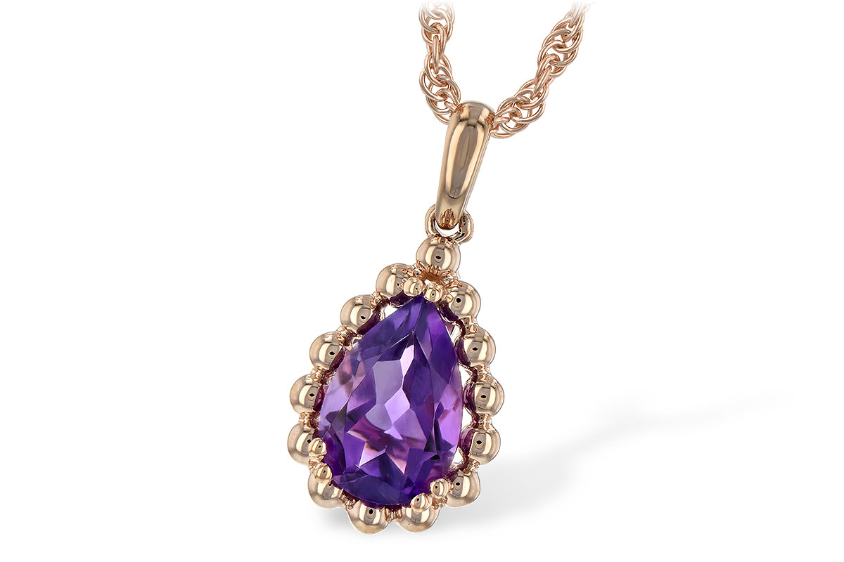 G217-04246: NECKLACE 1.06 CT AMETHYST
