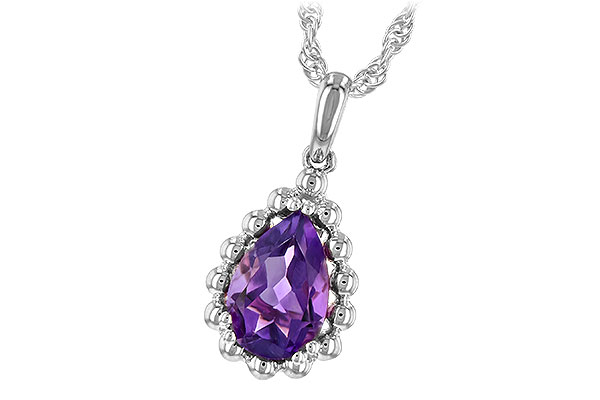 G217-04246: NECKLACE 1.06 CT AMETHYST