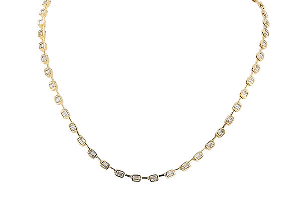 H301-59673: NECKLACE 2.05 TW BAGUETTES (17 INCHES)