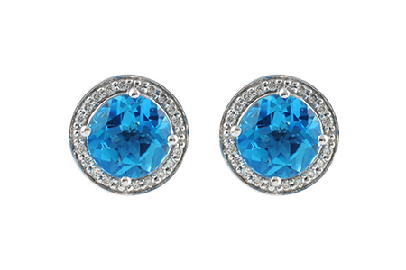 A215-21538: EARR 4.22 BLUE TOPAZ 4.41 TGW