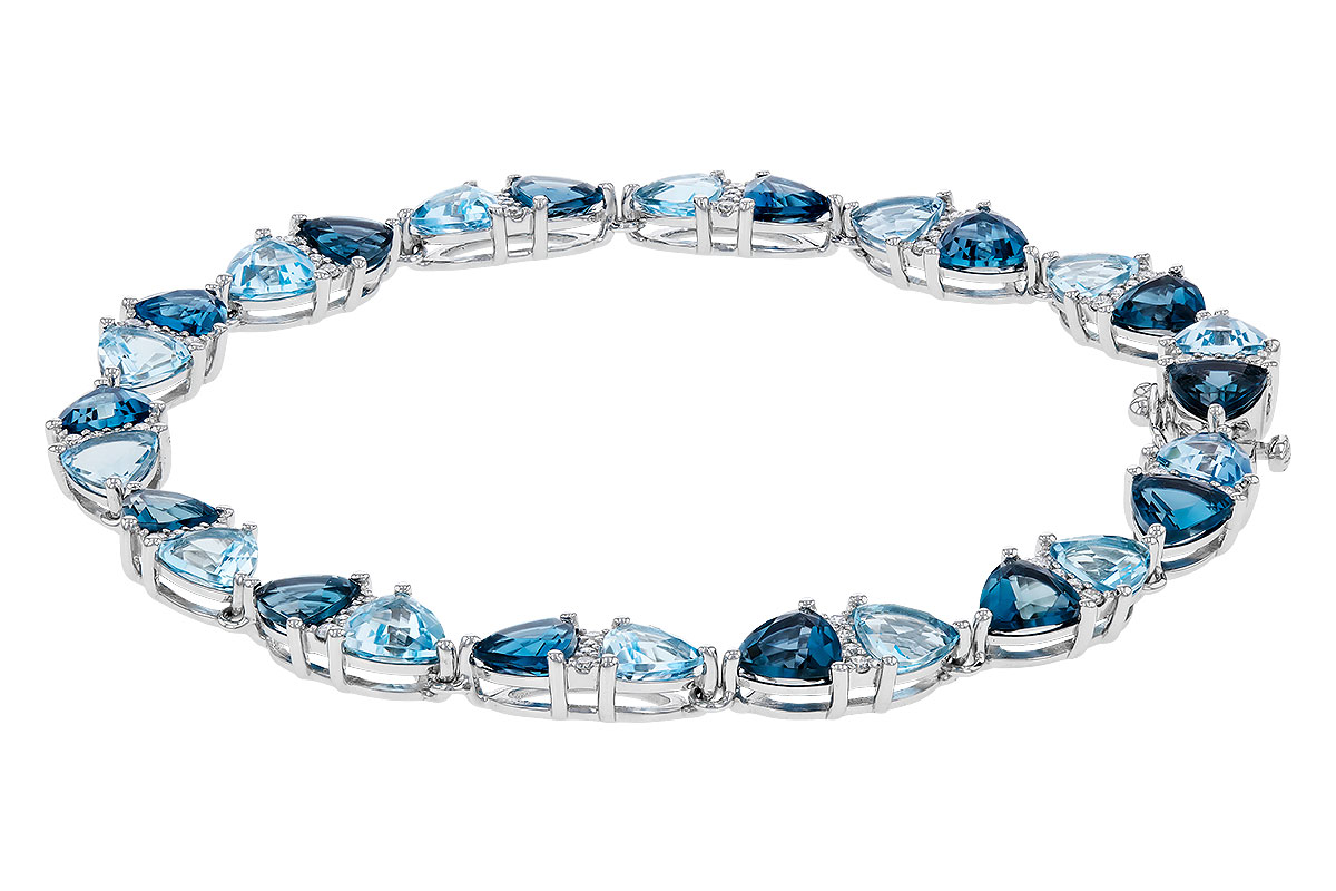 M302-47873: BRACELET 12.20 BLUE TOPAZ 12.50 TGW (7")